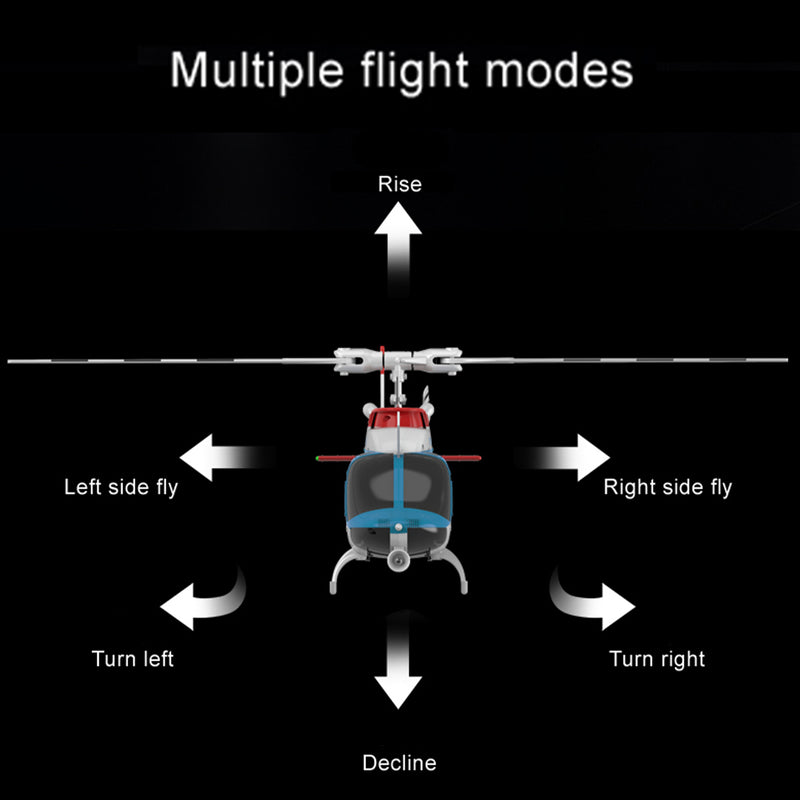 rc era c138pro 1/33 scale bell 206 2.4g 6ch flybarless single-rotor rc helicopter model with one-touch inverted flight (rtf version/police livery)