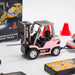 rc forklift remote control forklift with flatbed trailer pullback car 1/64 scale 2.4g kids toy