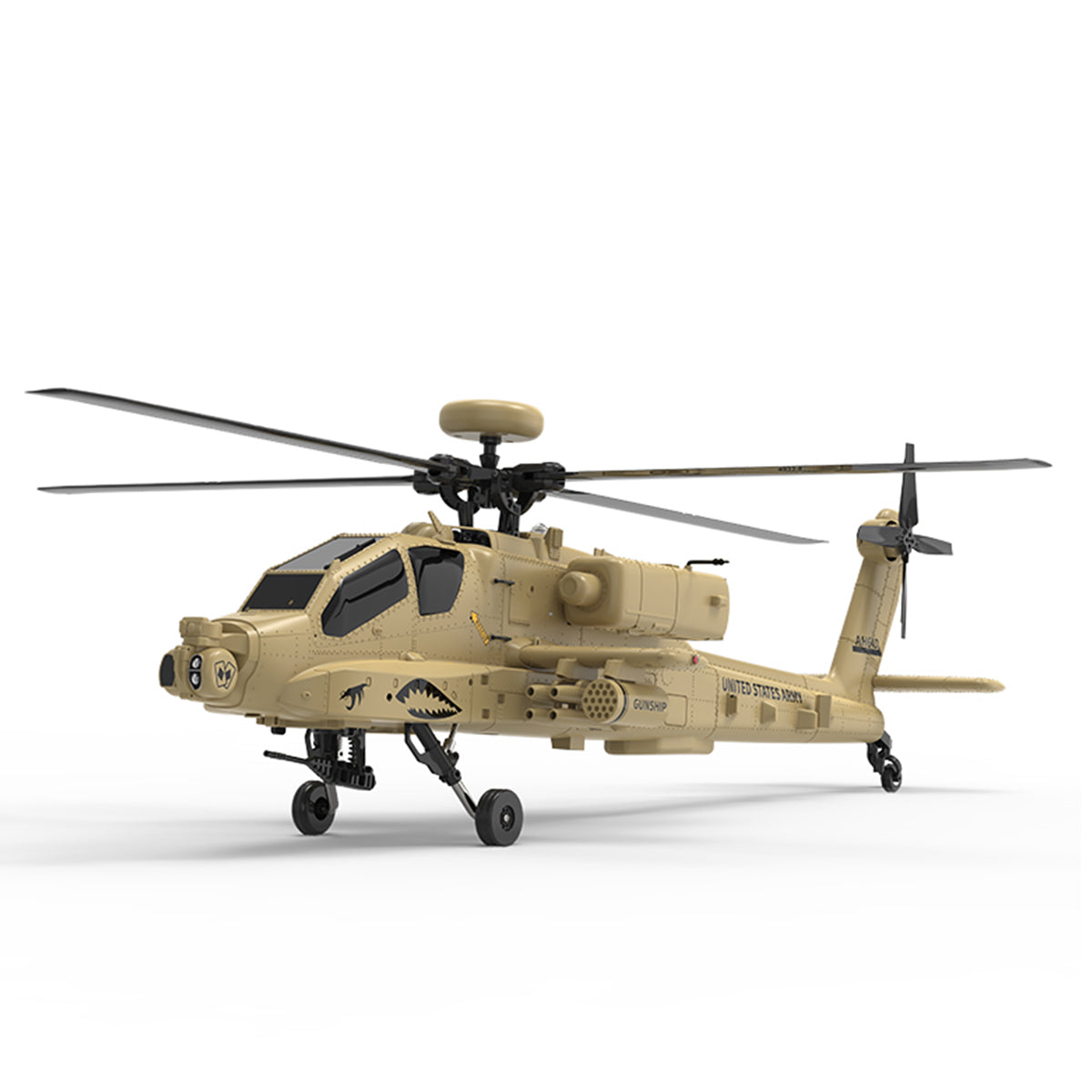 wolfbush & yu xiang f11-n ah64 apache rc helicopter – 1/32 scale 2.4g 6ch coaxial dual rotor with optical flow altitude hold