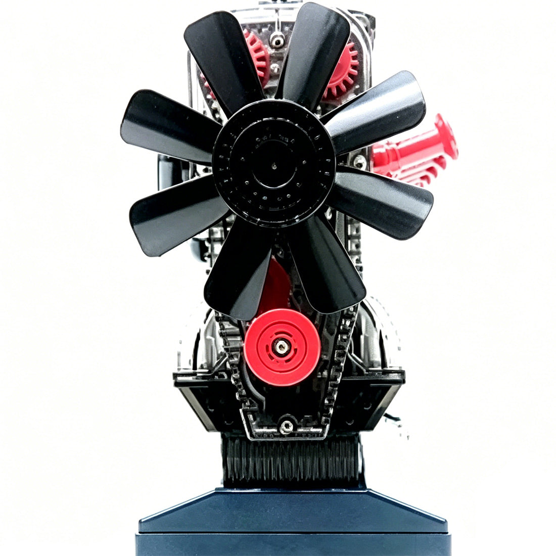 inline 6-cylinder engine model kit that works - build your own engine - transparent internal combustion engine diy assembly kit with motor drive, moving pistons and led effect