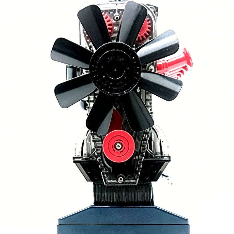 inline 6-cylinder engine model kit that works - build your own engine - transparent internal combustion engine diy assembly kit with motor drive, moving pistons and led effect