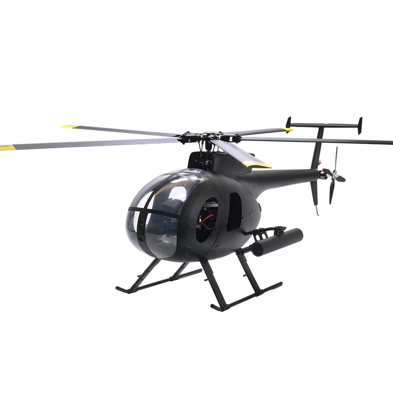 FLISHRC FL500 AH-6 Little Bird 500-Class 2.4G 6CH Scale RC Helicopter Model with L7 Flight Controller and 4-Mode Positioning GPS RTF - EngineDIY