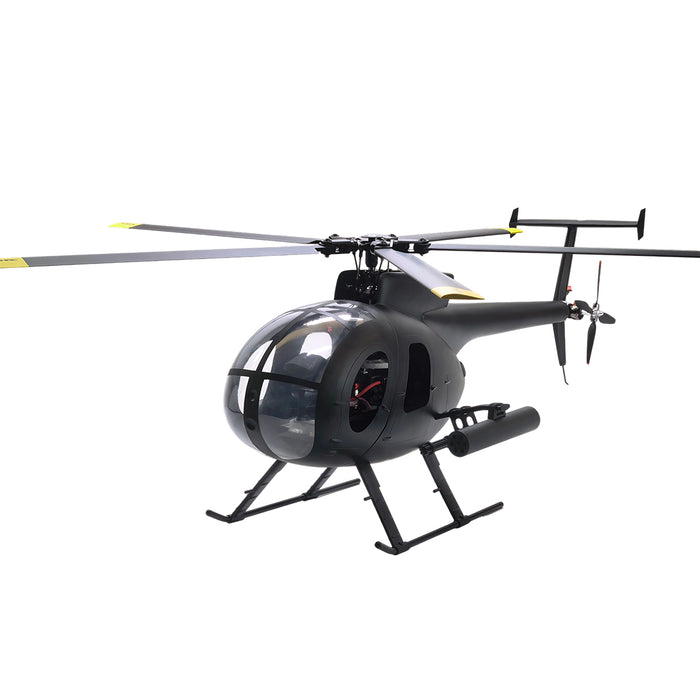 FLISHRC FL500 AH-6 Little Bird 500-Class 2.4G 6CH Scale RC Helicopter Model with L7 Flight Controller and 4-Mode Positioning GPS RTF