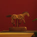 wooden qianli horse dynamic model - desktop stress relief display (non-music box)