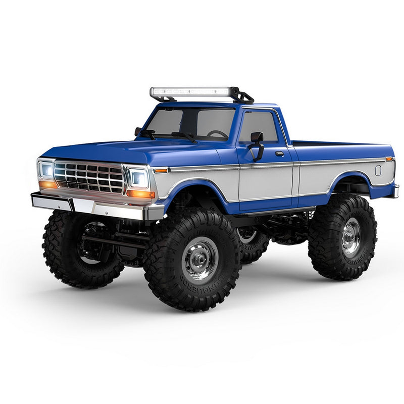 1/16 scale brushless 4wd rc crawler truck – all-terrain off-road pickup with dual-rate transmission, independent suspension & metal frame