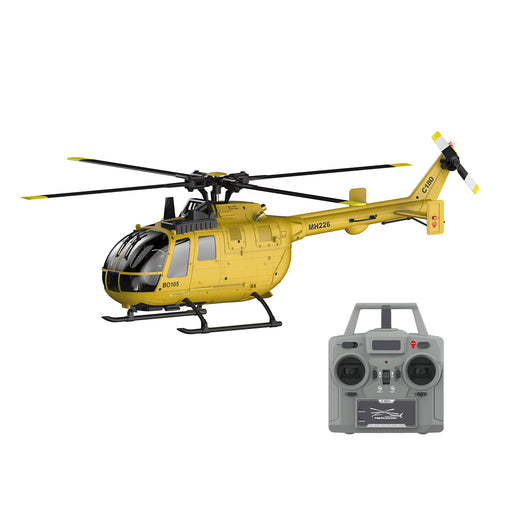 rc era c180 1/25 scale 2.4g 6ch single rotor flybarless rc helicopter model with barometer, tof lidar altitude hold & optical flow positioning (rtf version)