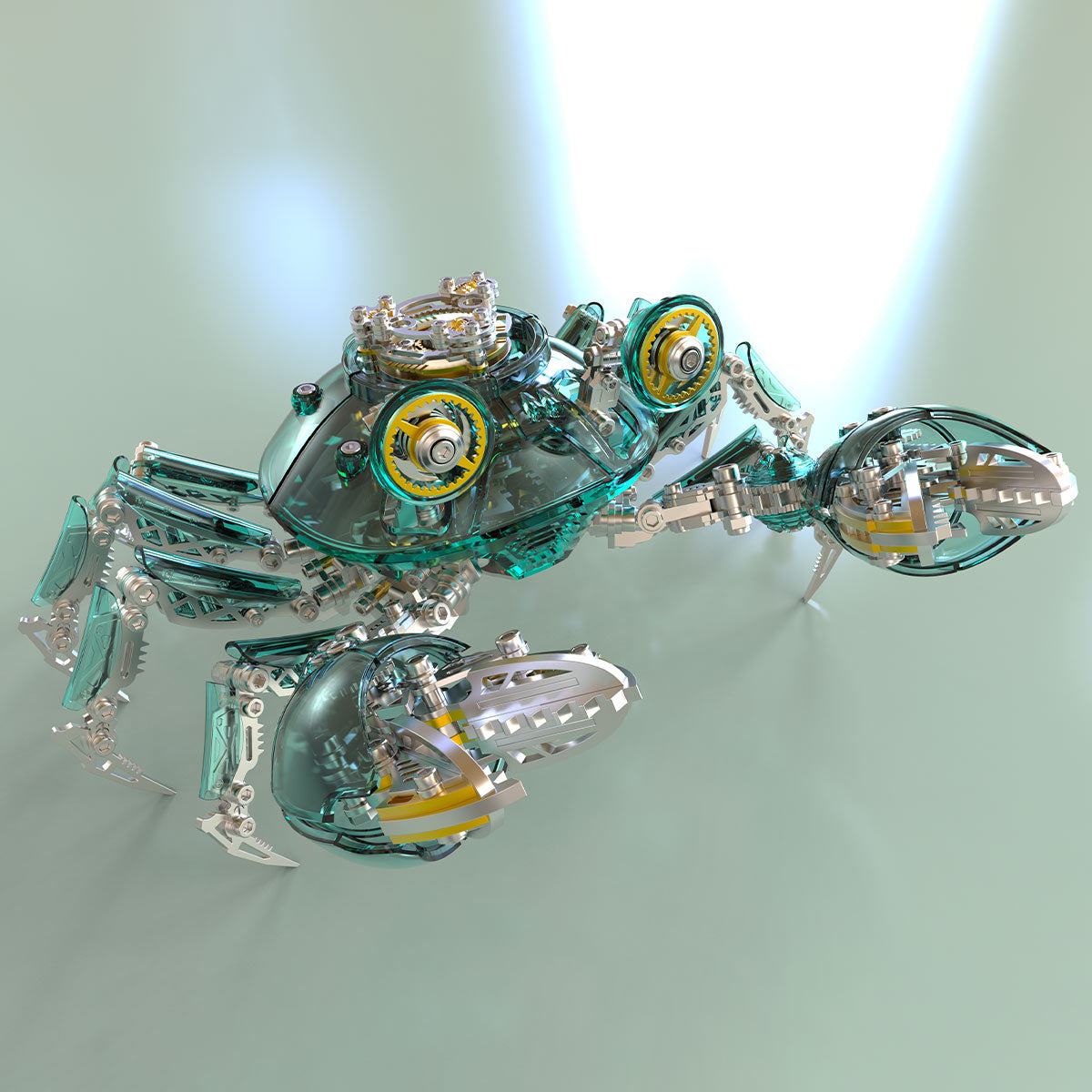 3d metal mechanical crab assembly model kit 