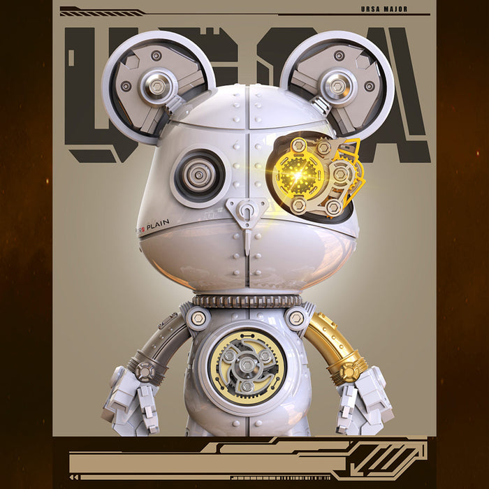 cyborg violence bear 3d metal puzzle model building kit high end desktop toy