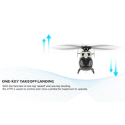 wl-k160 ec-145 160-class 2.4g 4ch 4-propeller flybarless scale rc helicopter model with adjustable left/right-hand throttle (rtf version)