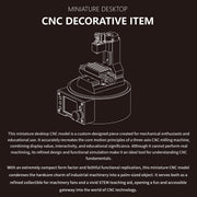 ultra mini desktop cnc machine model with g-code control