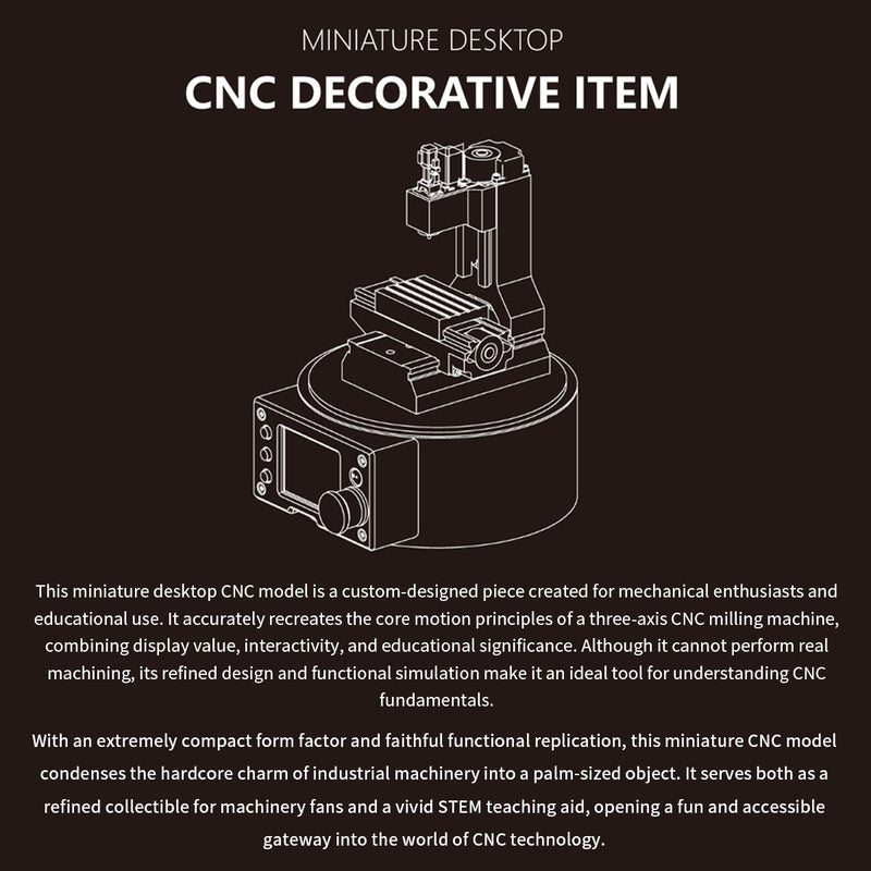 ultra mini desktop cnc machine model with g-code control