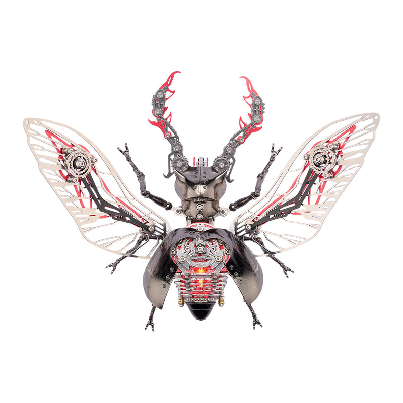 mechanical beetle model kit, steampunk diy metal insect building set (317pcs)
