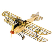 1/18 Scale Albatros D.III WWI Fighter Aircraft Wooden Model Kit, German Biplane Assembly Model, Precision-Cut Skeleton Structure DIY Display for Aviation Collectors