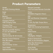 1/24 scale 2.4g full-time 4wd full-proportional rc off-road car rtr version miniature model gifts