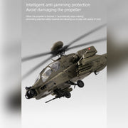 rc era c170 ah-64d 1/48 scale 2.4g 6ch flybarless military rc helicopter model with optical flow positioning, tof altitude hold, one-key inverted flight and brushless motor (rtf version)