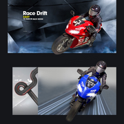 1/6 scale 2.4ghz rc dual-motor electric two-wheel self-balancing motorcycle model with six-axis gyroscope
