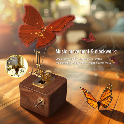 Flying Butterfly Model Kit 3D Dynamic Mechanical Crafts Kinetic Butterfly Model Kit for Kids, Teens, and Adults