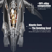 3d metal mechanical humpback whale model kit– diy marine creature assembly puzzle toy