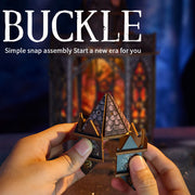 wooden tower of the dragon’s rest gothic steampunk castle 3d model kit