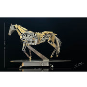 
mechanical running horse 3d metal puzzle kinetic horse assembly model kit 300pcs