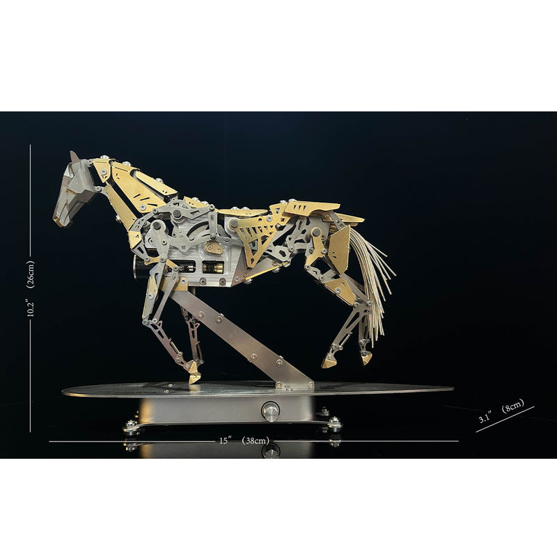 
mechanical running horse 3d metal puzzle kinetic horse assembly model kit 300pcs