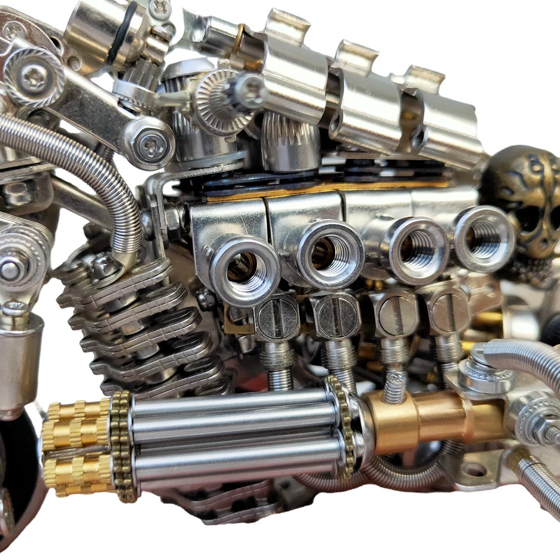 desperate pursuit motorcycle 3d diy metal assembly model creative ornament