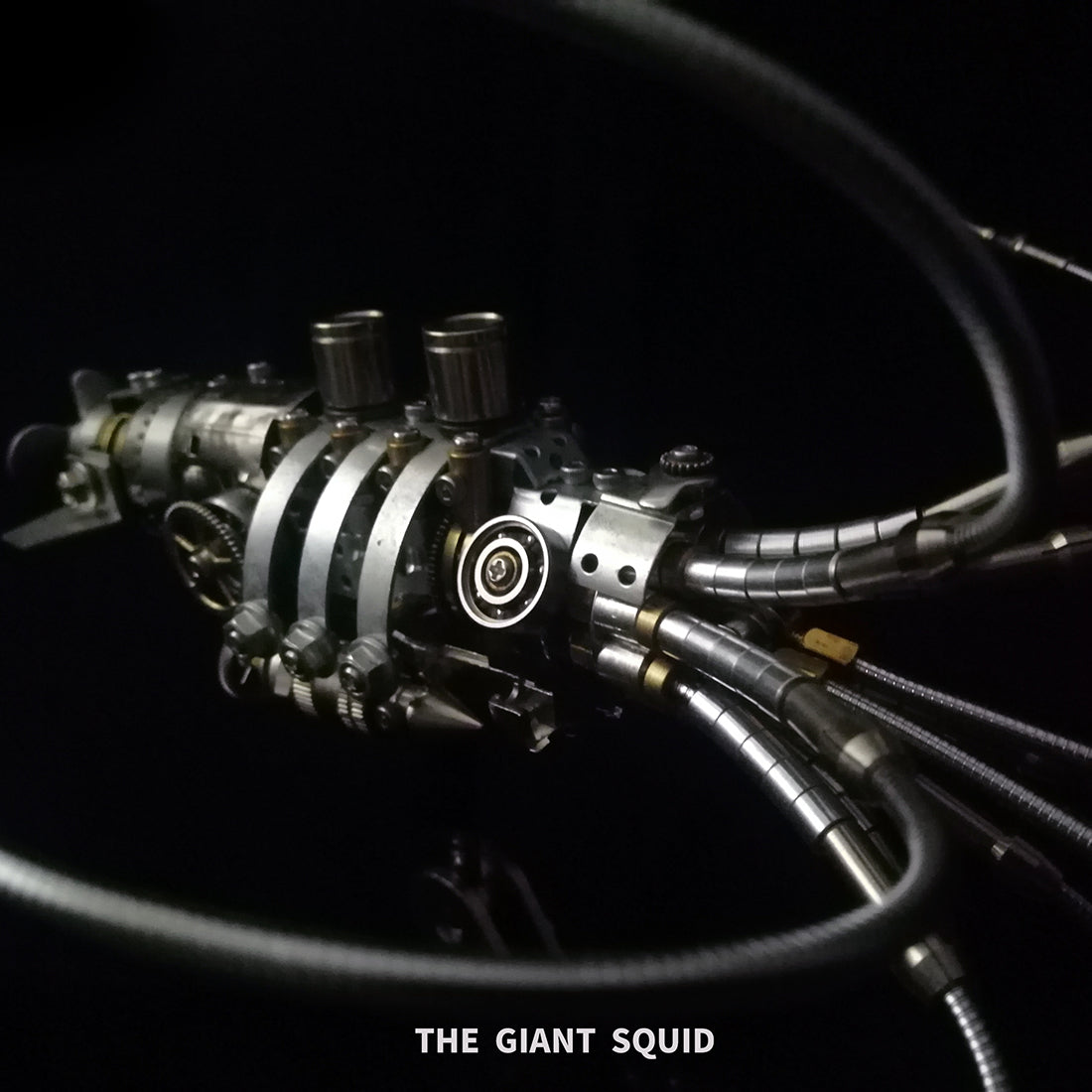 Puzzle 3D en métal à monter soi-même, calamar géant steampunk, kits d'assemblage en métal, ornement créatif