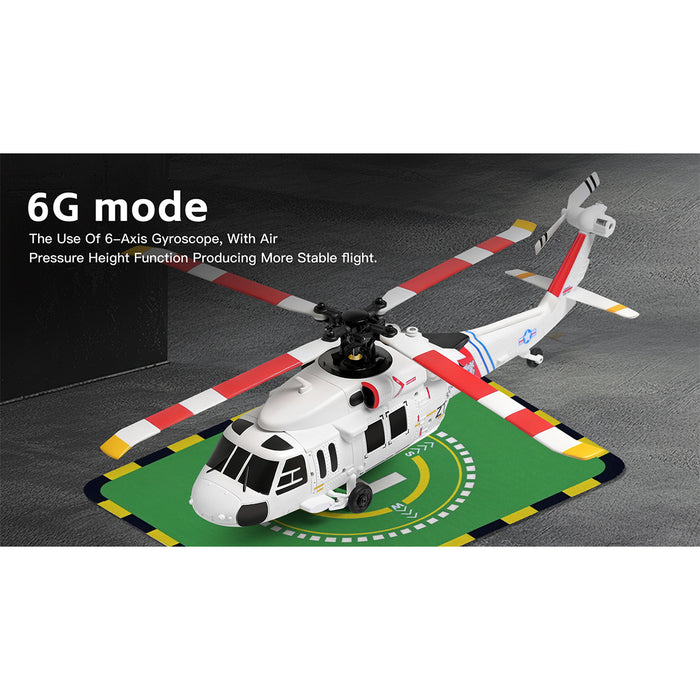 wl k270 uh-60l 2.4g 4ch 170-class 4-rotor flybarless realistic helicopter model with barometric altitude & left/right hand throttle adjustment (optical flow rtf version)