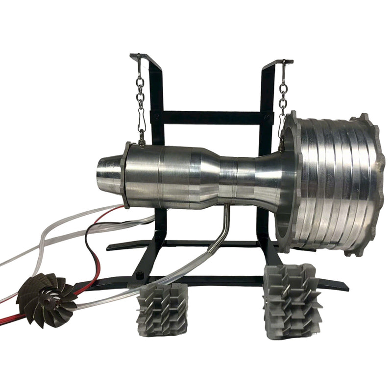 miniature turbofan engine model precision-crafted removable and maintainable jet engine with liquid gas combustion