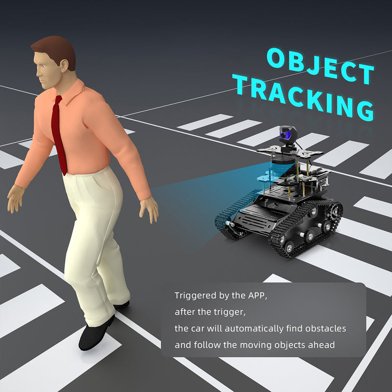 ROS Intelligent Tracked Robot Car Kit with LiDAR SLAM, Autonomous Navigation & Path Planning - EngineDIY