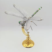 3D Metal Steampunk Insect Assembly Model Kit with Magnetic Display Base - EngineDIY