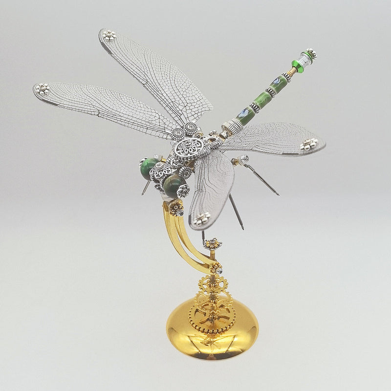 3D Metal Steampunk Insect Assembly Model Kit with Magnetic Display Base - EngineDIY
