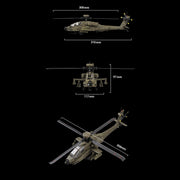 rc era c170 ah-64d 1/48 scale 2.4g 6ch flybarless military rc helicopter model with optical flow positioning, tof altitude hold, one-key inverted flight and brushless motor (rtf version)