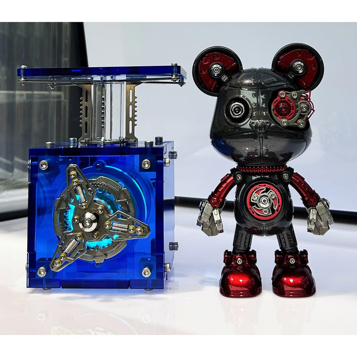 luminous acrylic mechanical display base diy metal stand