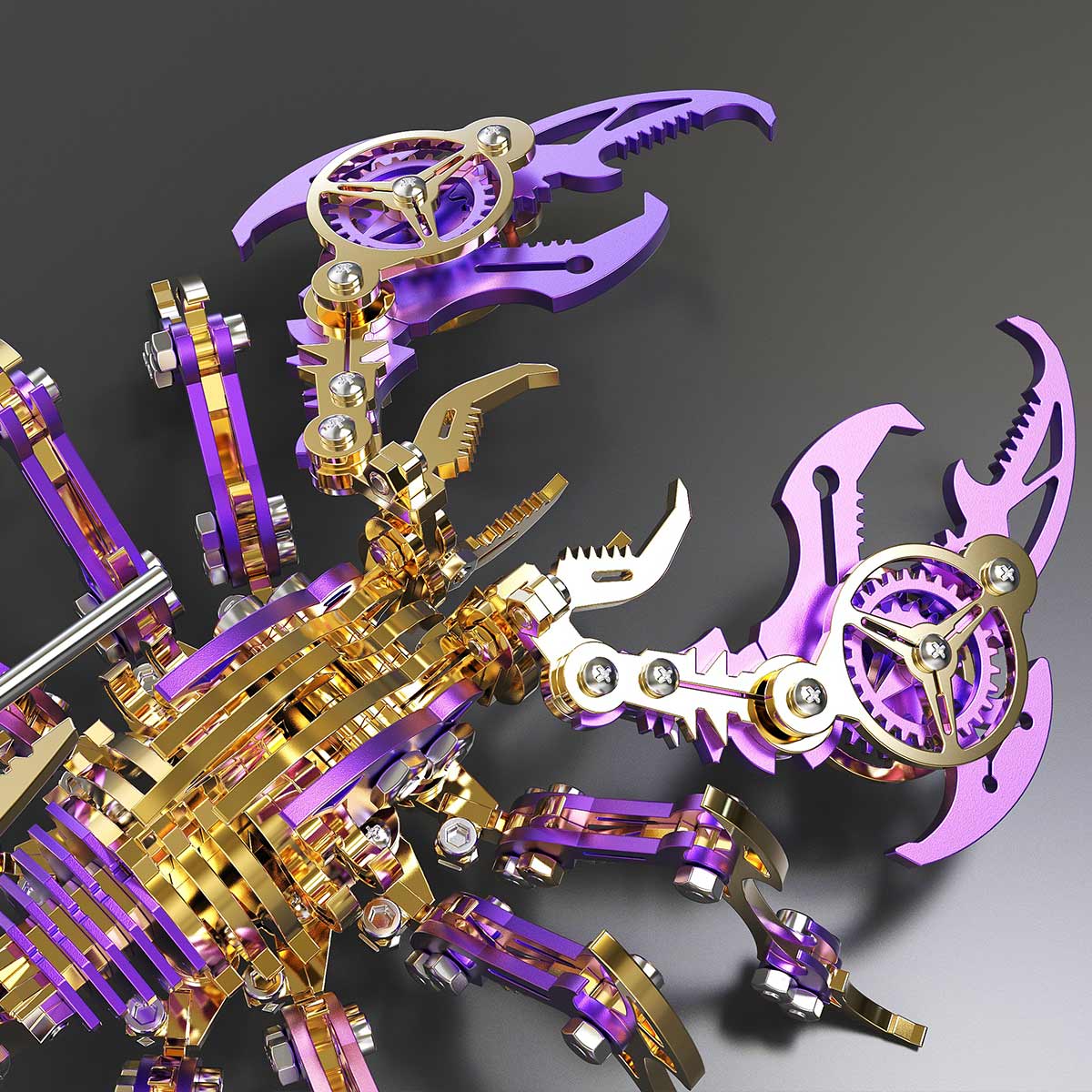 3d metal mechanical scorpion model kit 