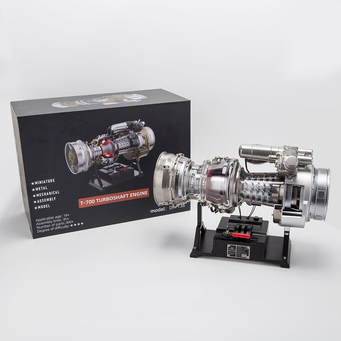 Turbo Model Engine TECHING Full Metal Working Turboshaft Engine Model Kit - Build Your Own ...