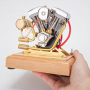 RETROL R33 Evolution 4.2CC Mini V2 Engine OHV V-Twin Motorcycle Engine Double-cylinder Four-stroke Gasoline Engine Internal Combustion Engine Model - EngineDIY