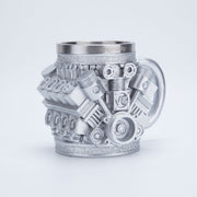 v8 engine coffee cup with stainless steel liner creative gift