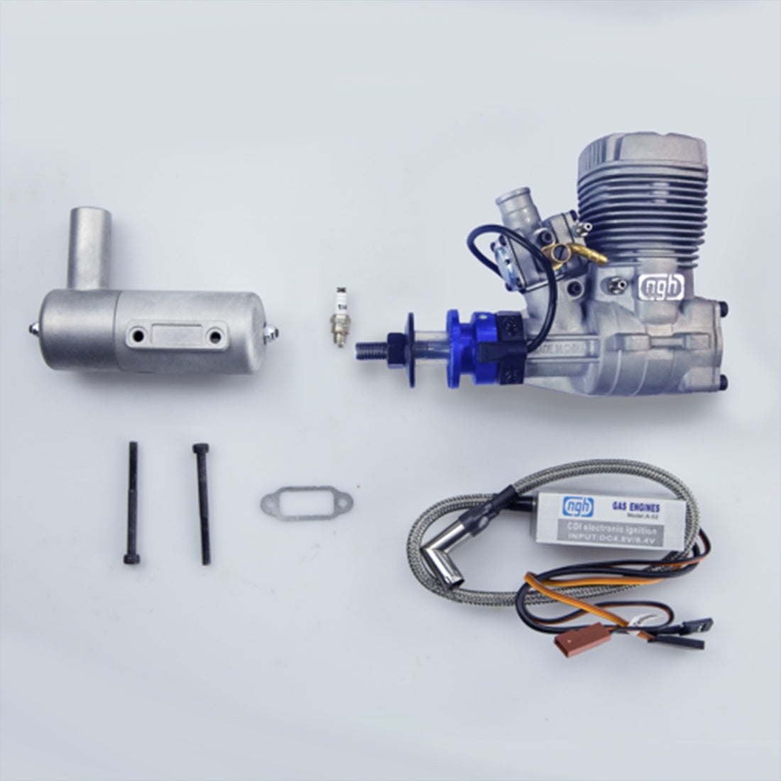 NGH GT17-Pro 17cc Single-Cylinder Two-Stroke Air-Cooled Gasoline Engine ...