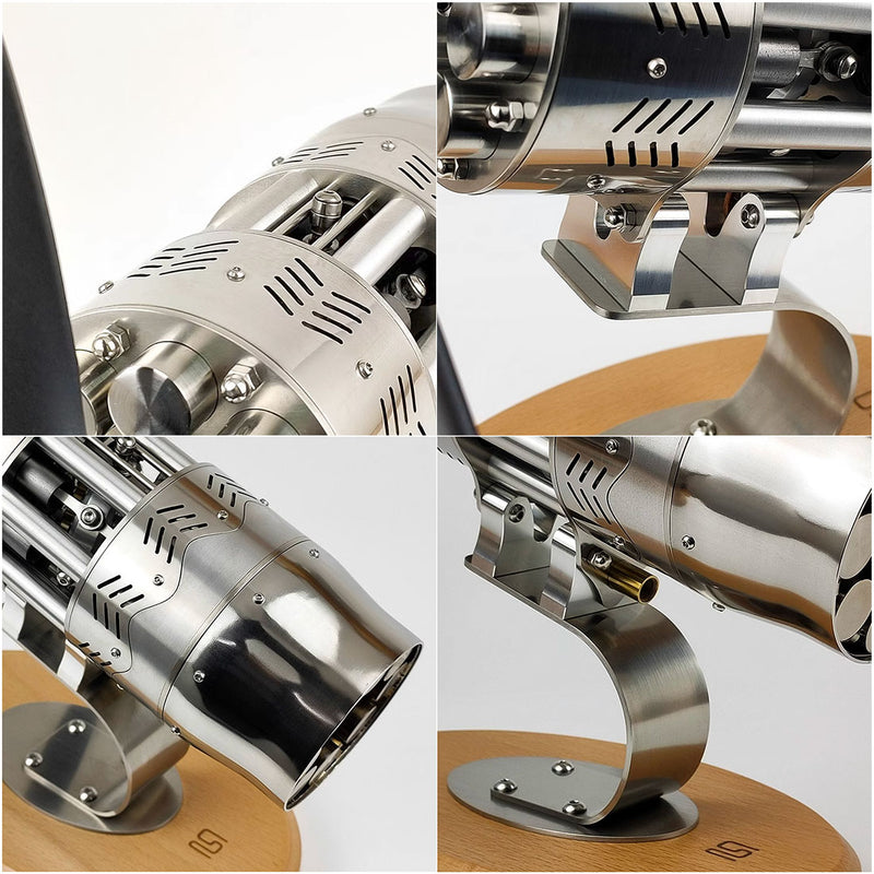 16-Cylinder Swash Plate Stirling Engine Model Aircraft Mechanical Engine Artwork Toy Gift - EngineDIY