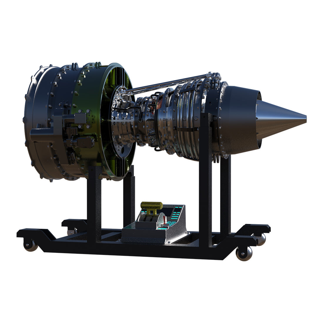 TECHING 1/10 Full Metal Working Turbofan Engine Model - Build Your Own ...