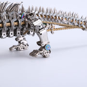 3D Metal Sleeping Crocodile DIY Metal Puzzle Model Kit Mechanical Assembly Crafts 1500+PCS - EngineDIY