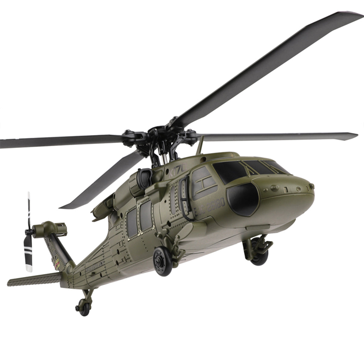 WL K170 Black Hawk UH-60L 170 Size 2.4G 4CH Flybarless RC Helicopter with Adjustable Left and right Hand Throttle (RTF Version)