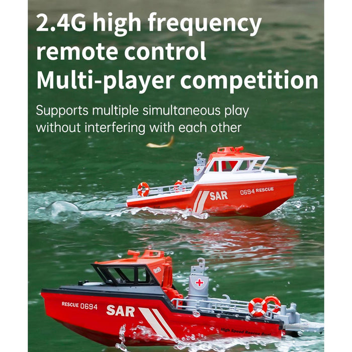 1/32 scale 2.4g 8km/h rc rescue boat model rtr version