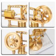 ENJOMOR Robinson Stirling Engine Mini Hot Air Stirling External Combustion Engine STEM Toy (RTR Version) - EngineDIY