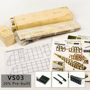1/18 Scale Albatros D.III WWI Fighter Aircraft Wooden Model Kit, German Biplane Assembly Model, Precision-Cut Skeleton Structure DIY Display for Aviation Collectors