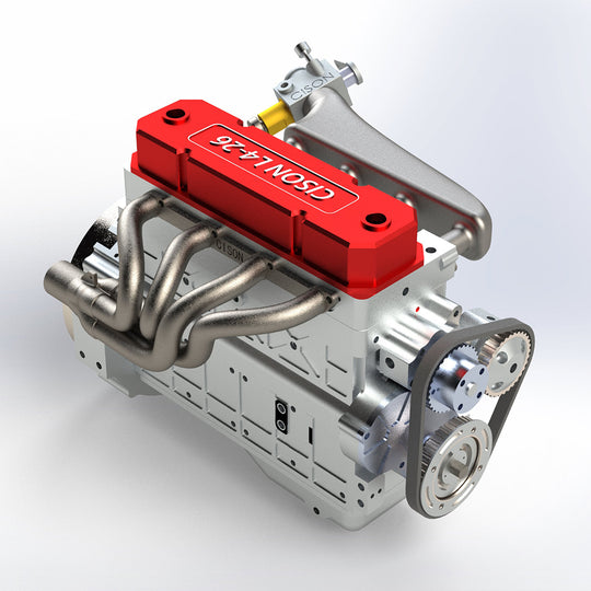 CISON L4 OHV 20.5cc Inline 4-Cylinder 4-Stroke Water-Cooled Gasoline Engine Model Kit-Speed Up to 11500rpm - EngineDIY