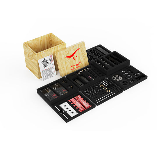 TOYAN V8-Motor FS-V800 28cc Nitro-Motor – Bauen Sie Ihren eigenen V8-Motor – V8-Motor-Modellbausatz, der funktioniert 