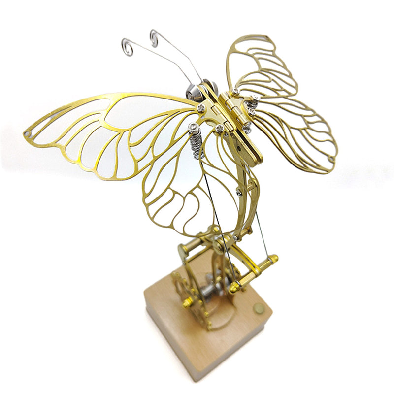 Mechanical Butterfly Dynamic 3D DIY Mechanical Metal Butterfly Model Kit for Kids, Teens, and Adults - EngineDIY
