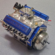 CISON Small-block 44CC 1/6 Scale Water-Cooled OHV 4-Stroke V8 Gas Engine Internal Combustion Engine - Build Your Own V8 Engine that Works - EngineDIY